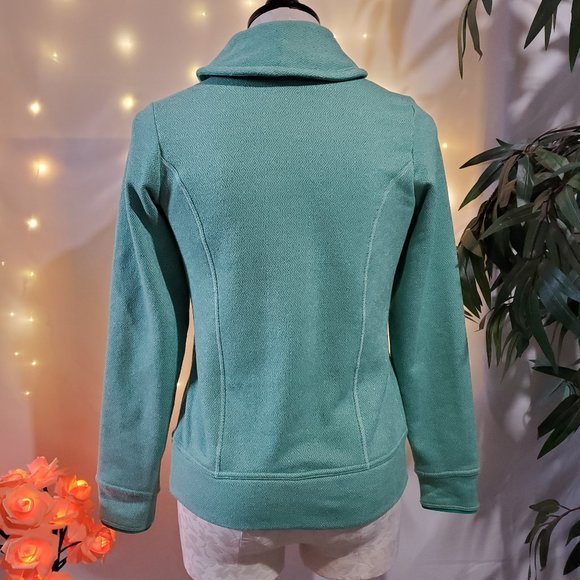 The North Face Crescent Shawl Teal Diamond Print Size Women's XS EUC - Picture 6 of 14